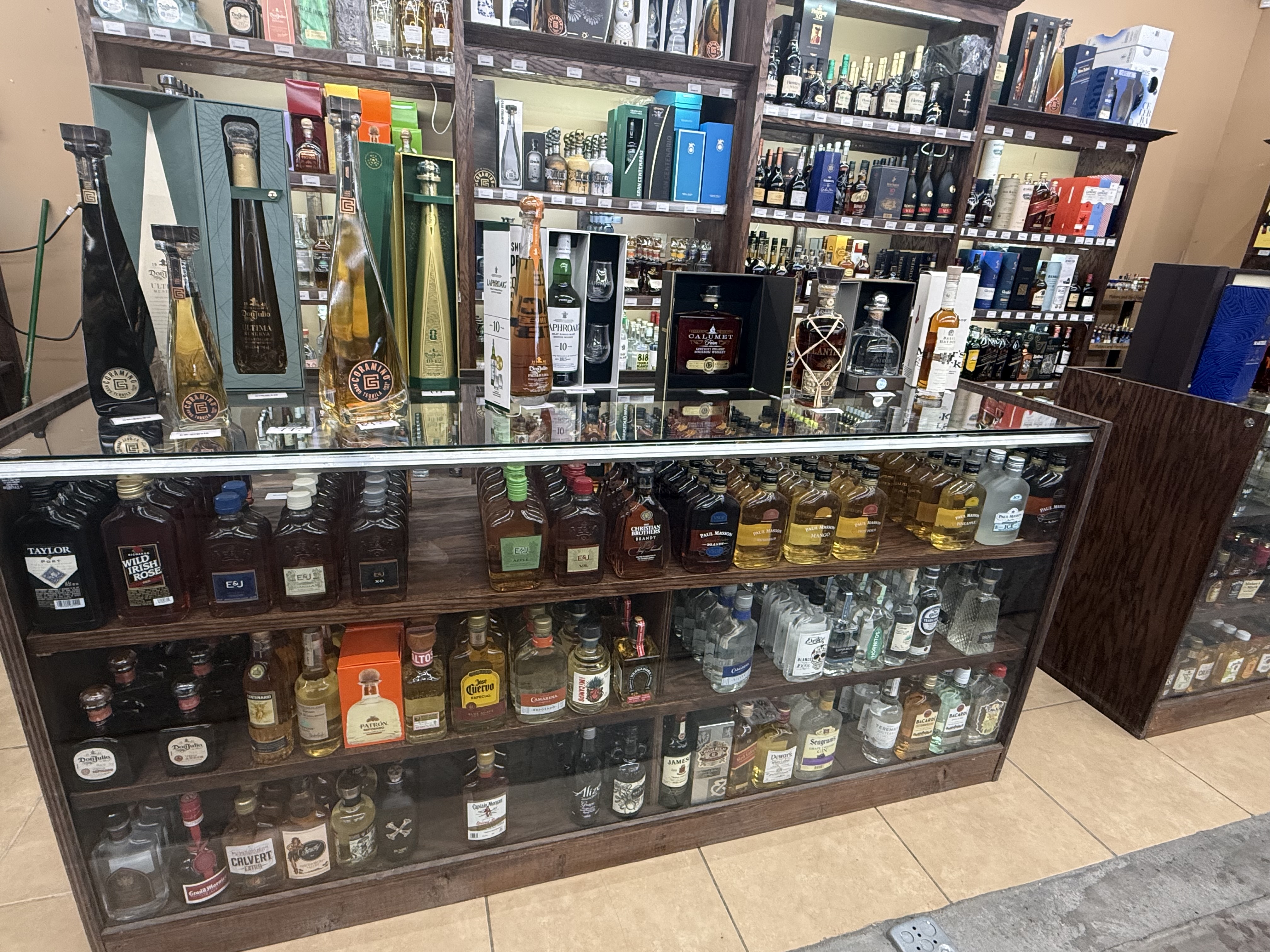 Behind the counter selection