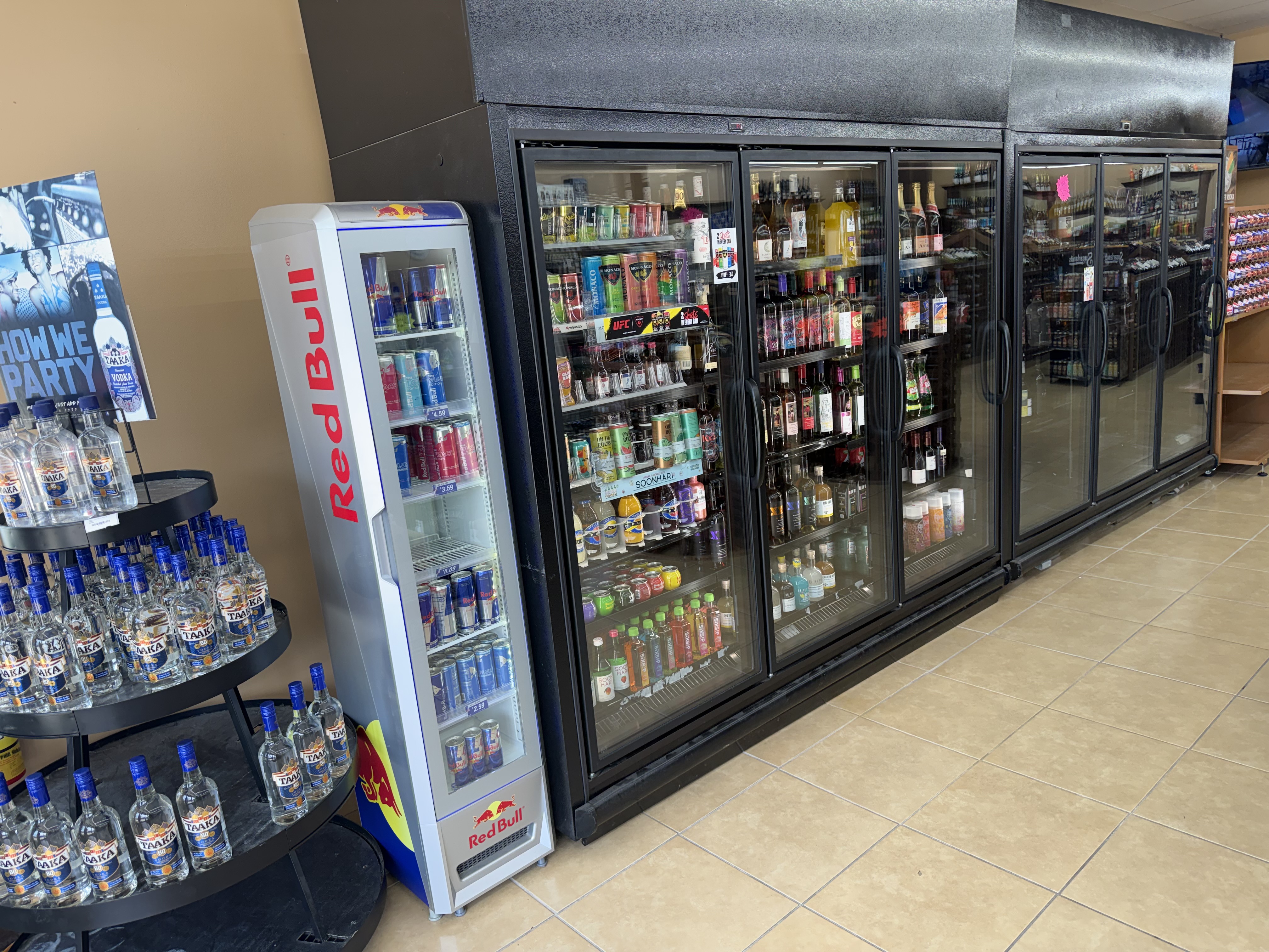 Refrigerated coolers