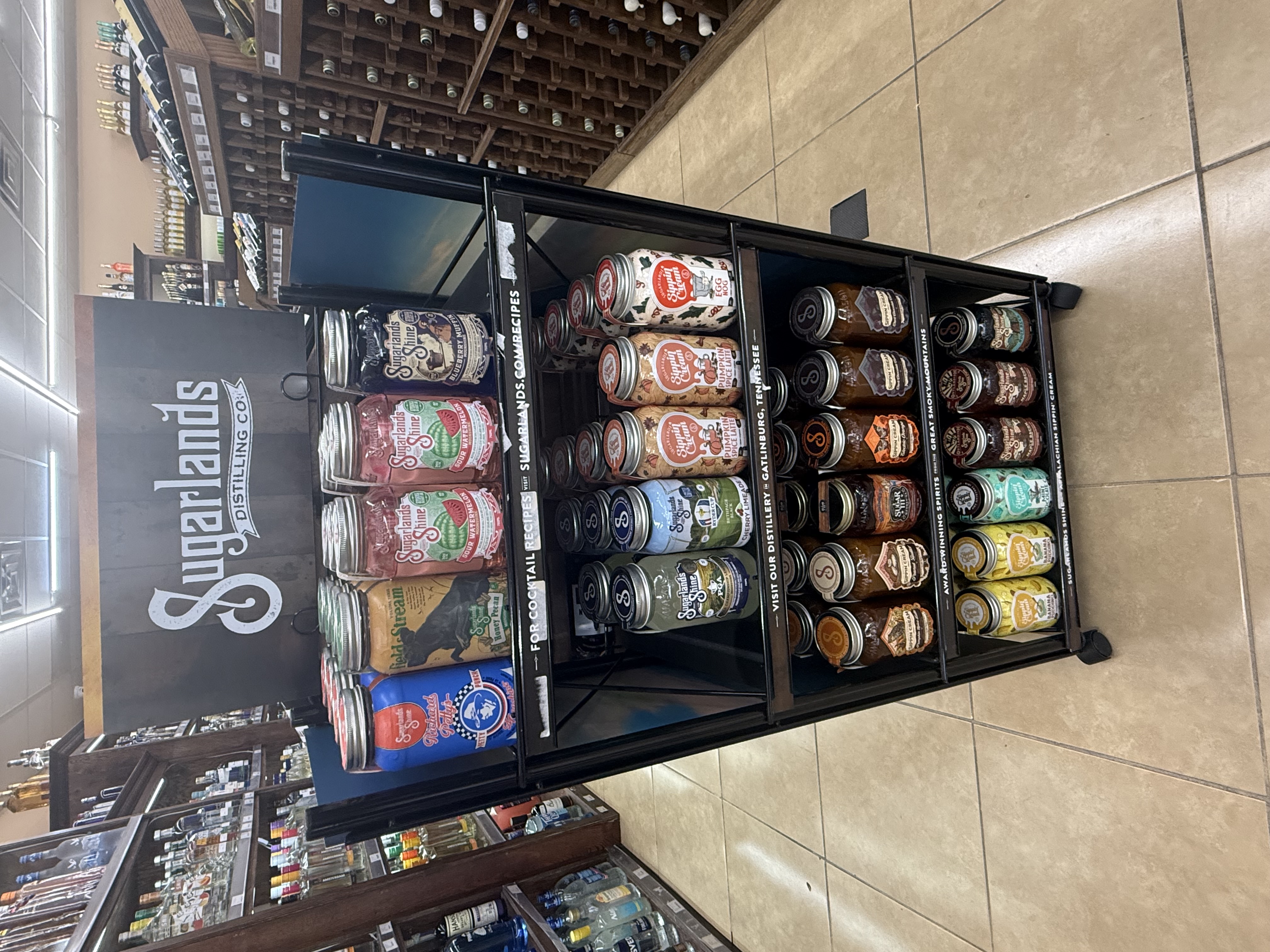 Sugarlands moonshine display
