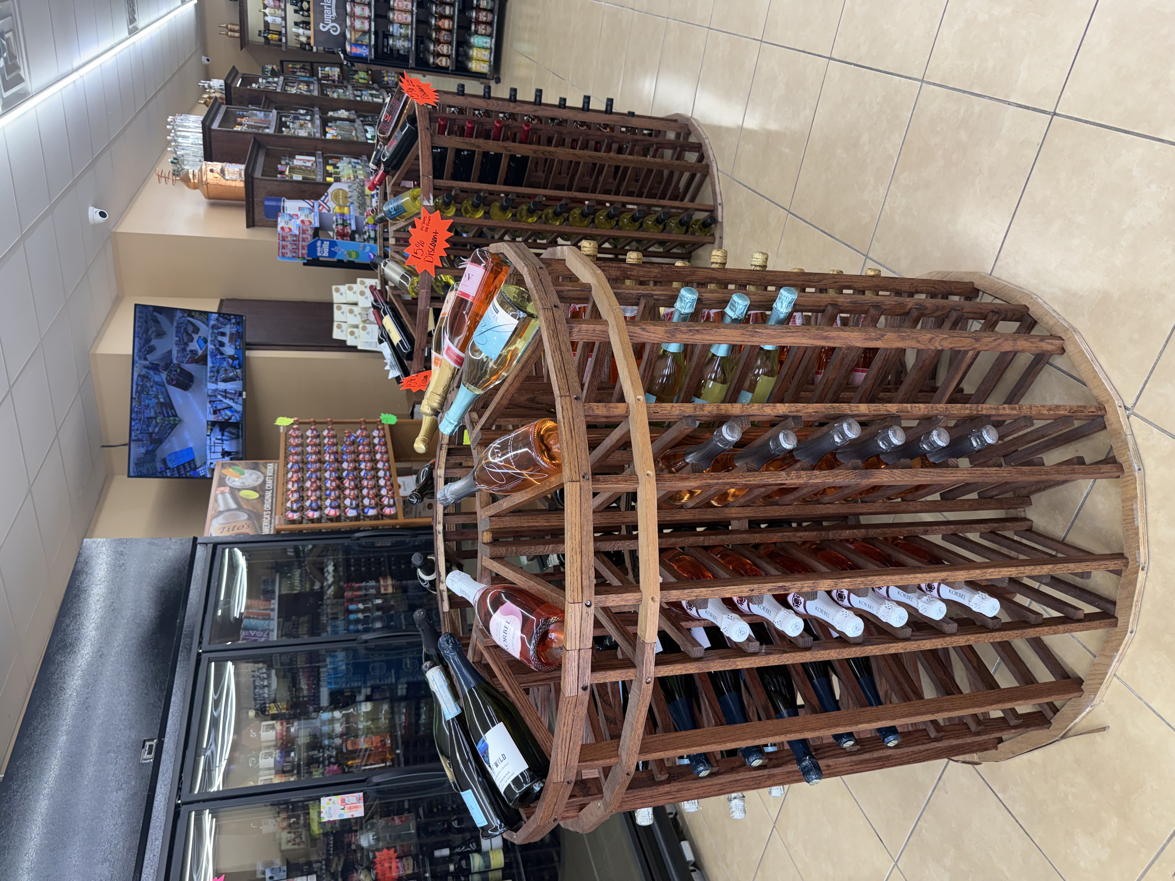 More wine selection