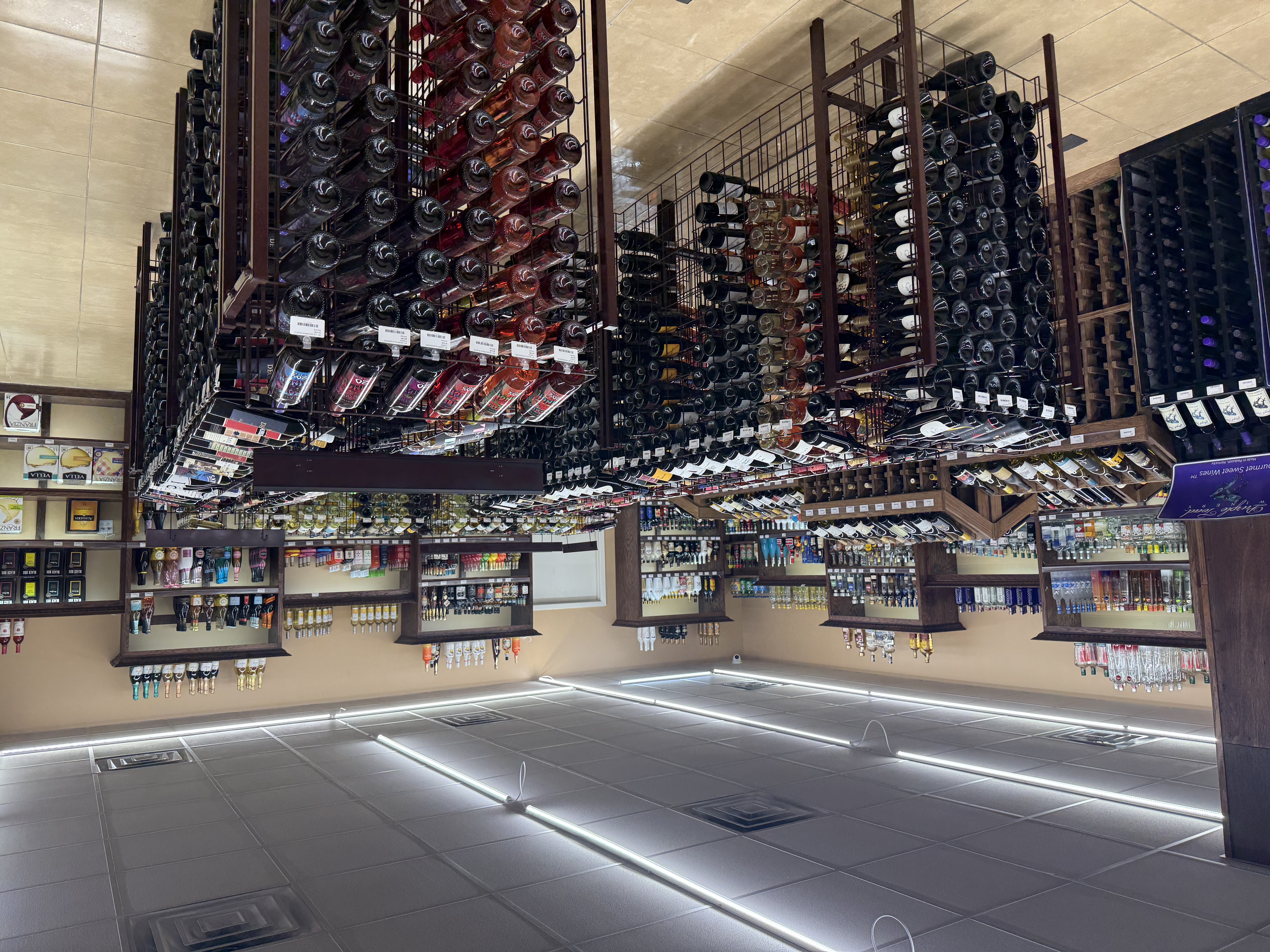 Wine aisle overview